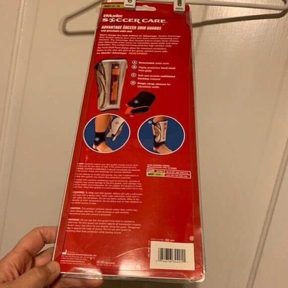 MUELLER SOCCER CARE ADVANTAGE SOCCER SIZE ADULT LG/XL SHIN GUARDS - Picture 4 of 6